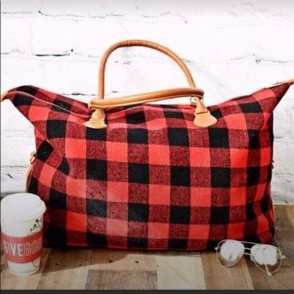 Handbags - Buffalo plaid weekender bag